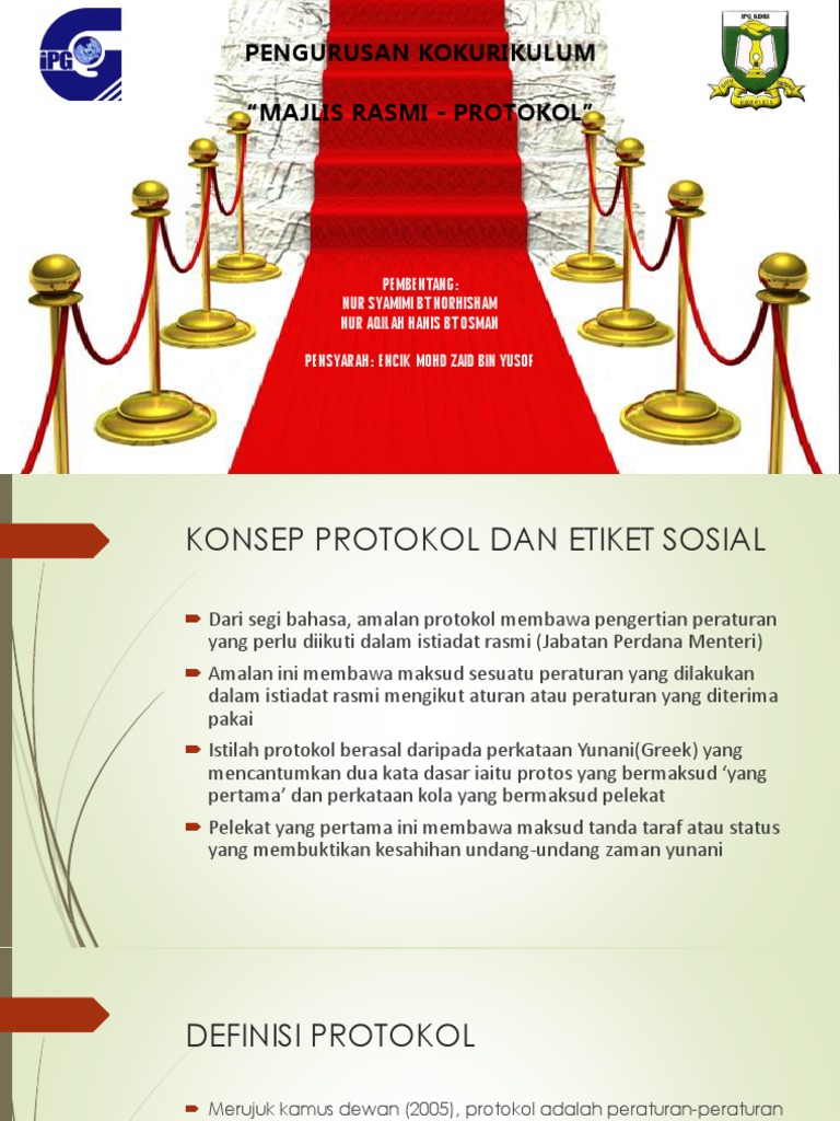 Majlis Rasmi - Protokol | PDF