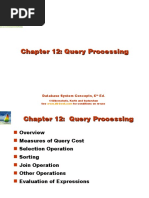 Chapter 12: Query Processing