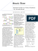 Genetic News: Impact Chromosomal Aberrations Can Have On A Variety of Syndromes By: Alessandra Bassani