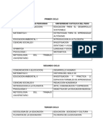 Malla Curricular Trabajo