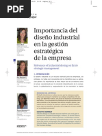 importancia diseño industrial en la gestuion estrategica de la empresa