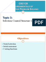 3) Selection Control Structure (Part 2) PDF