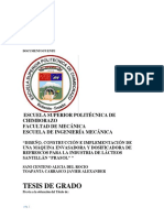 Tesis de Grado: Escuela Superior Politécnica de Chimborazo Facultad de Mecánica Escuela de Ingeniería Mecánica