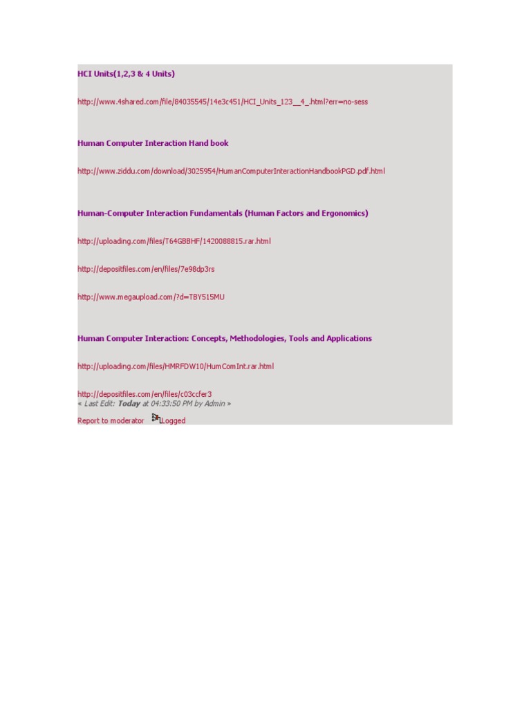 HCI Units | PDF | Technology & Engineering