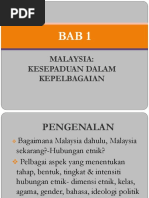 Bab 1 Malaysia - Kesepaduan Dalam Kepelbagaian