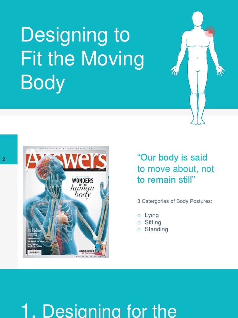 Designing To Fit The Moving Body PDF Chair Human Leg