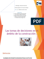 Las Tomas de Decisiones en El Ambito de La Construccion