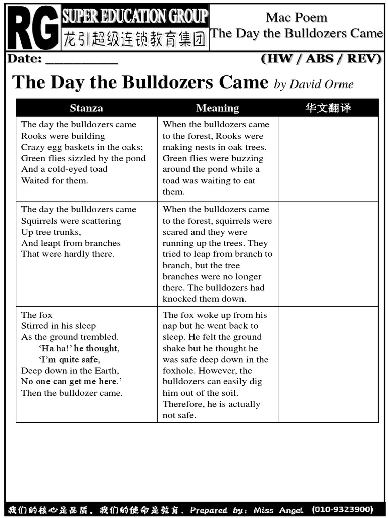 Impact of Bulldozers on Wildlife | PDF | Habitat | Fox