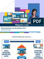 Magazine Luiza: Teleconferência de Resultados 4T17