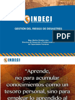 Fundamentos de La Gestión Del Riesgo de Desastres Unidad 1 Personal INDECI