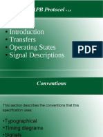 APB Protocol: Transfers Operating States Signal Descriptions