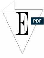 Print Letter E Banner