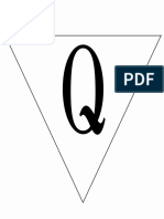 Print Letter Q Banner