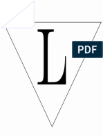 Print Letter L Banner