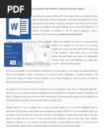 Partes de Word 2013
