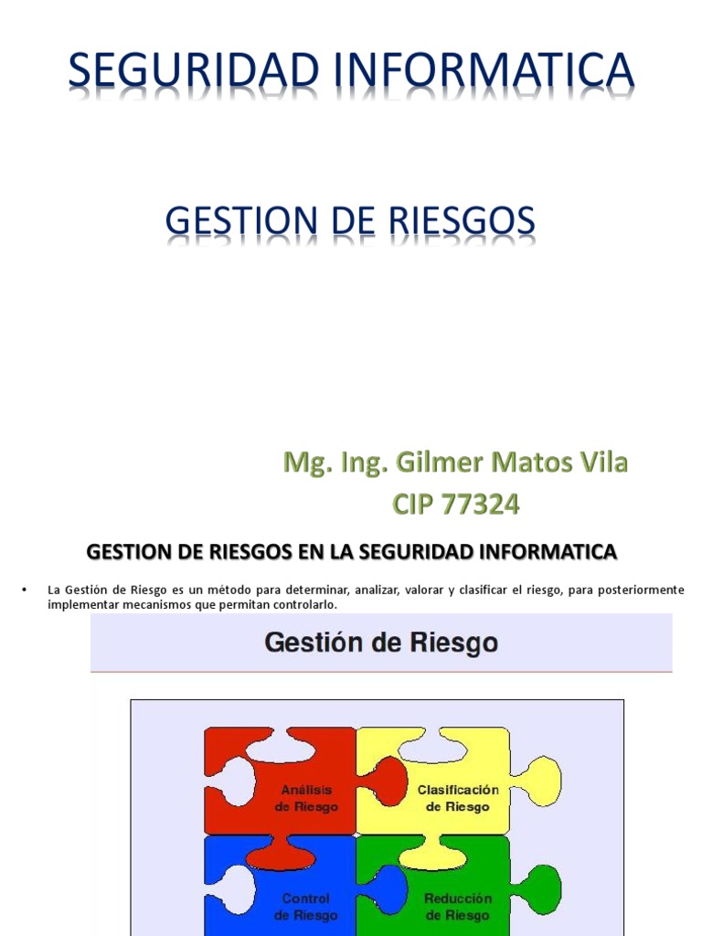 Gestión de Riesgos en Seguridad Informática | PDF | Seguridad de ...