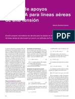 Cálculo de Apoyos en Zona A para Líneas Aéreas de Alta Tensión