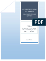 Ficha Toxicológica Cocaina