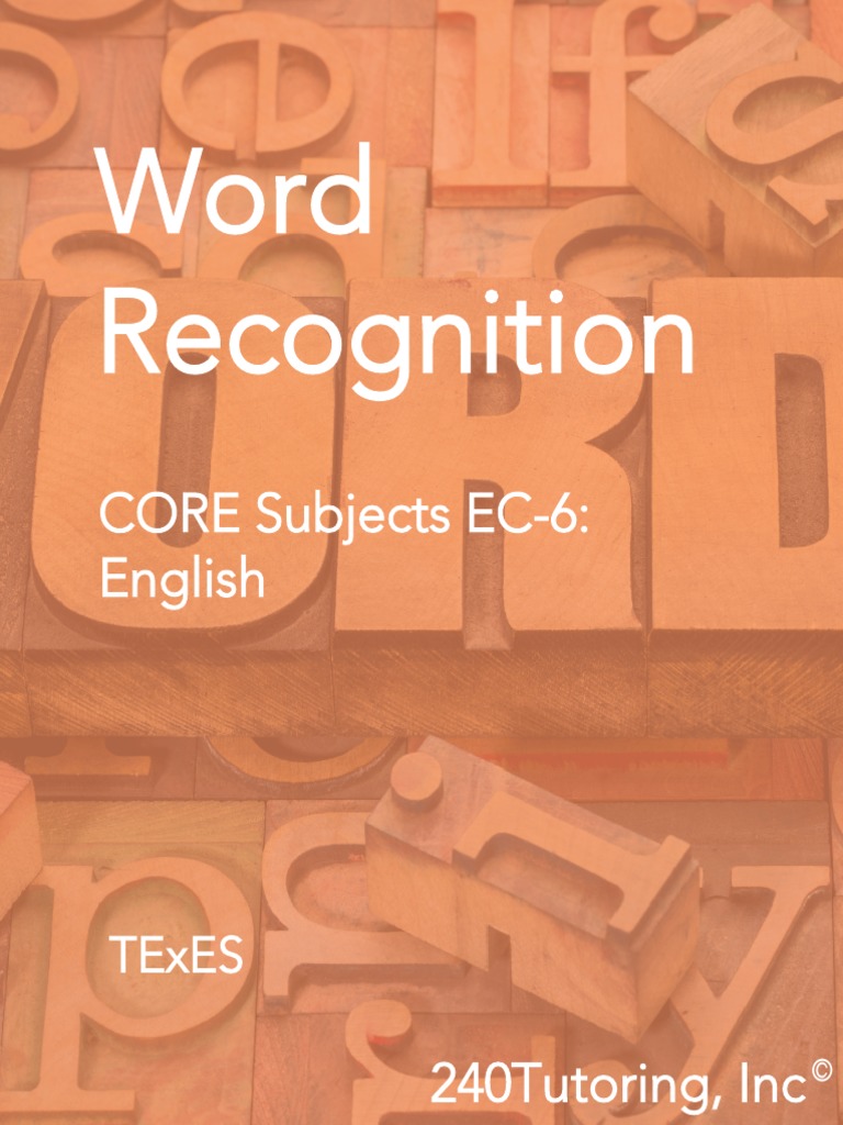 159 Word Recognition PDF PDF Phonics Reading (Process)