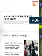 01.manajemen, Sejarah Dan Organisasi