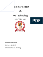 Seminar Report On 4G Technology