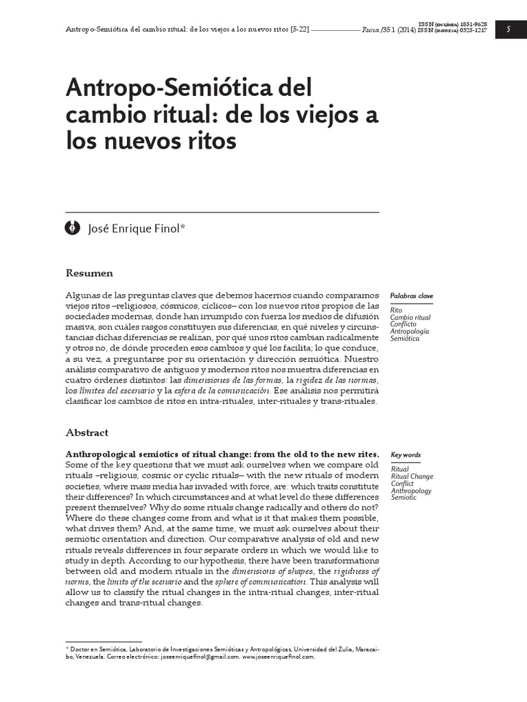 Cambio Ritual: Viejos y Nuevos Ritos | PDF | Bautismo | El pecado original