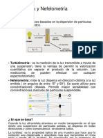 Turbidimetría y Nefelometría