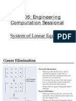 CE206 - System of Linear Equations