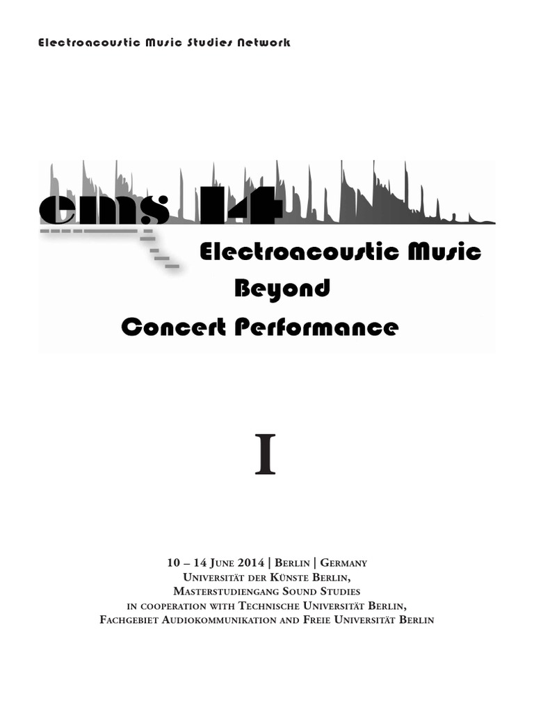 Ems14programbooklet Electronic Music Musical Compositions - 