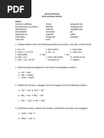 Acids and Bases Review Hon-18