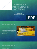 Farmacología de Anestésicos Locales en Odontología