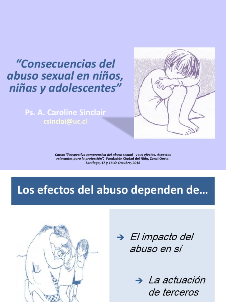 Consecuencias del abuso sexual infantil | PDF | Abuso sexual | Adultos