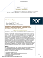 Prospective vs retrospective statutes