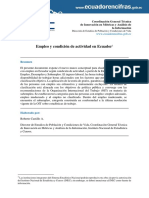 Empleo y Condición de Actividad en Ecuador PDF