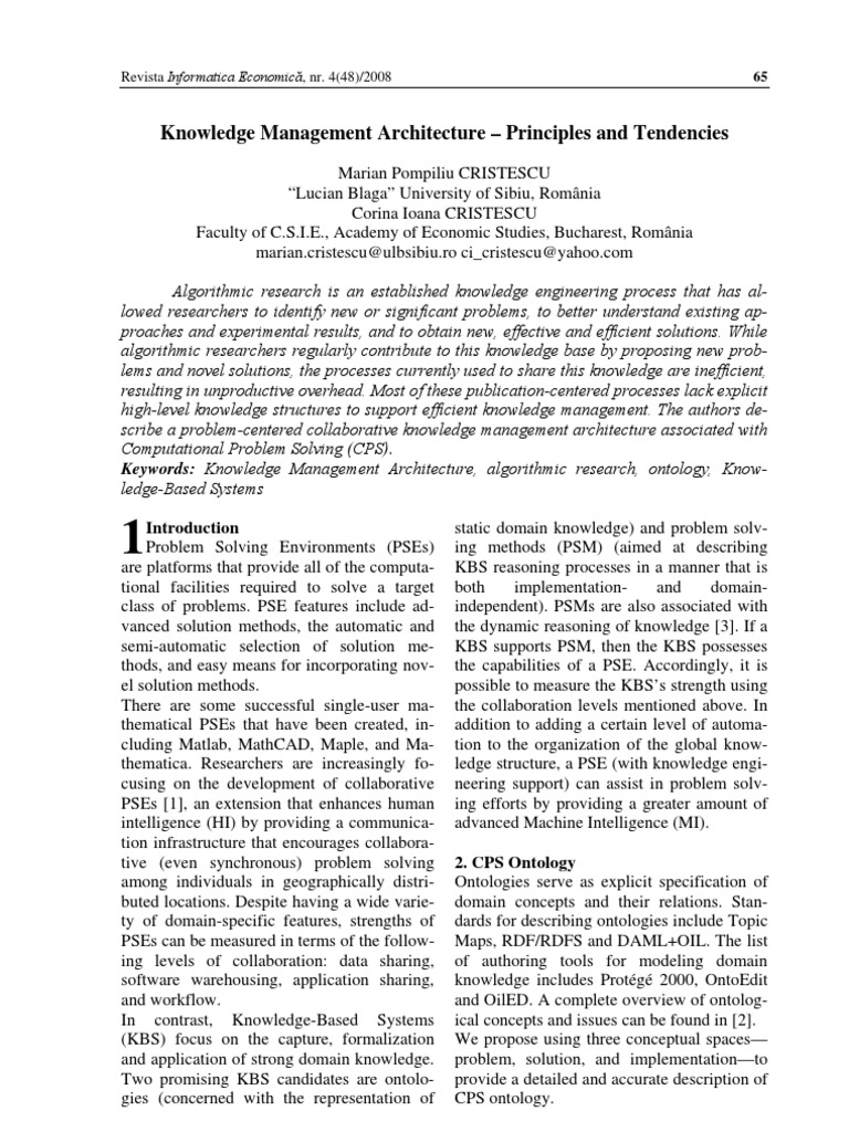Knowledge Management for Researchers | PDF | Ontology (Information ...