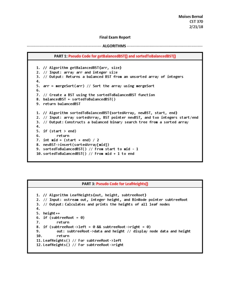 Final Report | PDF | Computer Data | Algorithms And Data Structures