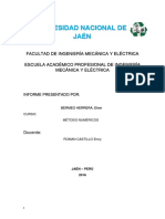 Informe de Metodos Numericos