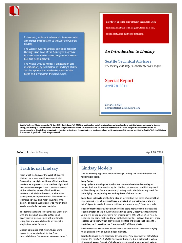 Introduction to Lindsay Market Analysis | PDF | Market Trend | Forecasting