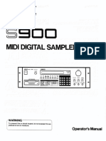Akai s900 Manual