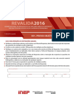 Revalida 2016 - Prova objetiva de revalidação de diplomas médicos