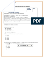 Evaluacion Cuarto Unidad 1