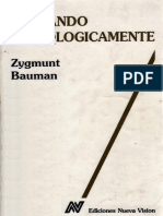 Bauman, Zigmunt - Pensando Sociologicamente