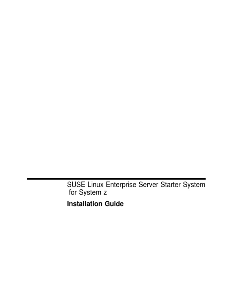Sles10sp1 Starter System | PDF | File System | Linux