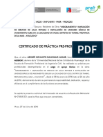 Certificado Pre Profesional Gian