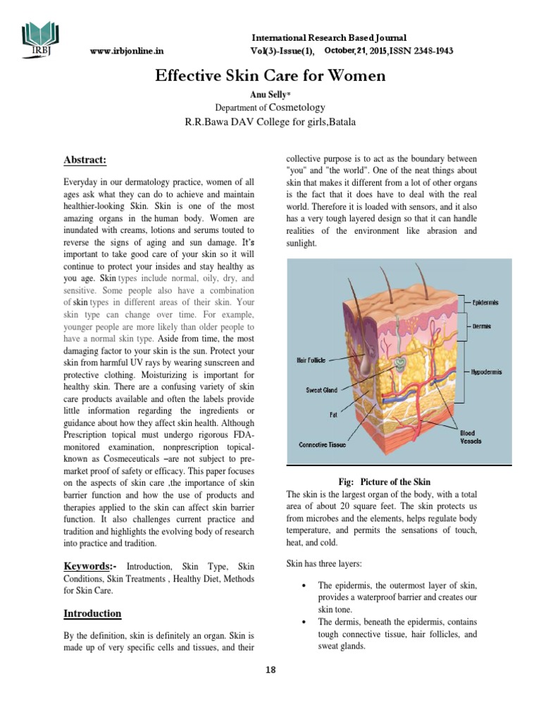 Effective Skin Care Tips for Women | PDF | Dermatitis | Skin Care