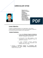 Curriculum Vitae CV Resume Vishnu Das