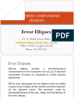 Adjustment Computaions (SUG610) : Error Ellipses