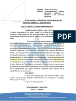 Saul Alarcon Castro Apersonamiento en La Fiscalia de Puquio