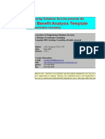 Cost Benefit Analysis Template: Engineering Solutions On-Line Presents The