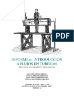 Informe 01 Introducción A Flujos en Tuberias